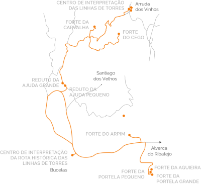 mapa grandes desfiladeiros